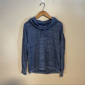 Athleta Blue Long Sleeve Turtleneck Top